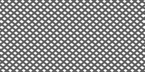 Fototapeta premium Seamless Gray Geometric Lattice Pattern Background With Repeating Diamond Mesh Texture