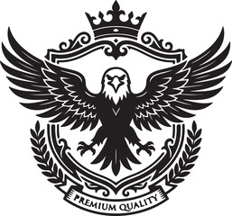 Fototapeta premium eagle crest icon
