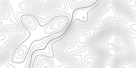 Retro topography map. White geographic contour map. Abstract outline grid.Vector contour topographic map background. Topography and geography map grid abstract backdrop.  © MDSOHEL