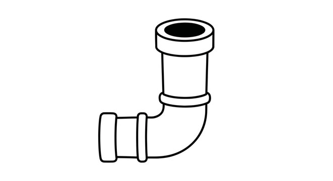 Plumbing Pipe Elbow Fitting Connector.