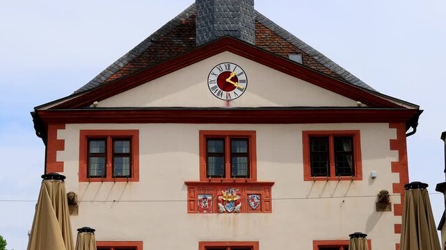historic cityscape bad kissingen in bavaria germany 4k video