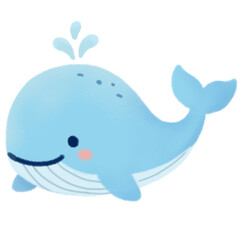 blue whale cartoon © Mene_g