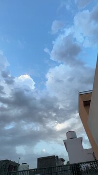 clouds over the sky