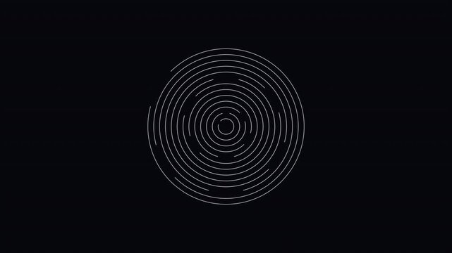 Hypnotic seamless loop of a glowing white labyrinth sacred-geometry pattern breathing in radial symmetry with deep cinematic detail. Ideal for video overlay, chakra activation. 4K UHD.
