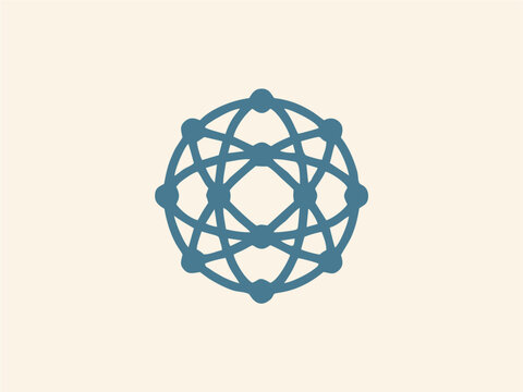 Technology Logo Vector Set with AI, Digital Network, Cyber Security, Blockchain and Innovation Symbols