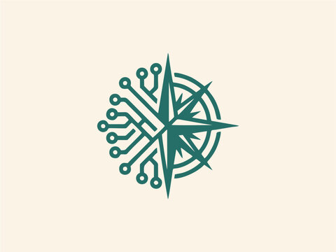 Technology Logo Vector Set with AI, Digital Network, Cyber Security, Blockchain and Innovation Symbols