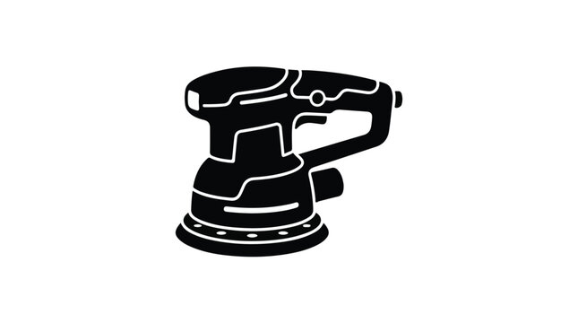 black electric sander tool icon
