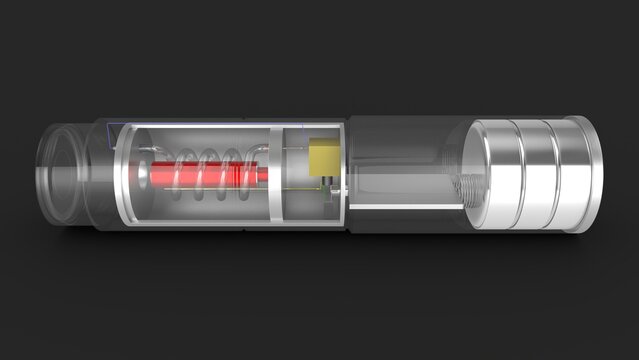 The ruby laser is a solid-state laser that utilizes a synthetic ruby crystal as its gain medium. Invented by Theodore Maiman in 1960, it was the first working laser in history. It produces intense, de
