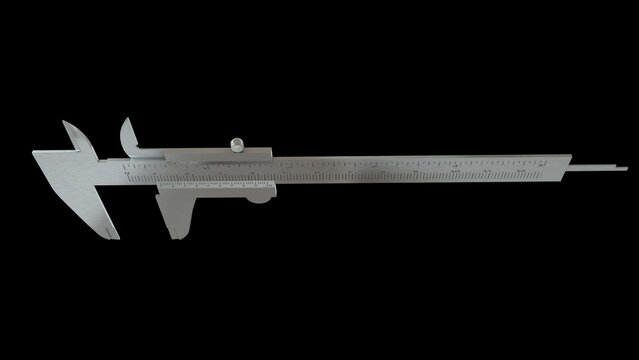 A Vernier caliper is a high-precision measuring instrument used to determine the exact distance, thickness, or diameter of an object. It can measure four types of dimensions: outside (e.g., thickness 