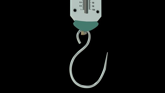 A spring balance measures the weight of an object (the gravitational force acting on it) rather than its mass. It works on Hooke's Law, which states that the extension of a spring 