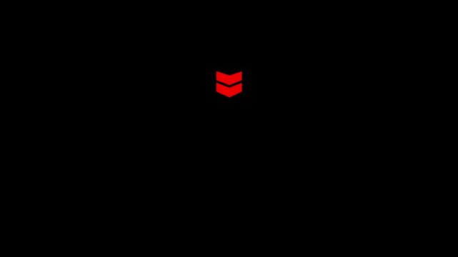 Red color up arrow icon animation. red down Arrow Icon Animation with Transparent Alpha Channel. Motion graphics of road sign arrow concept