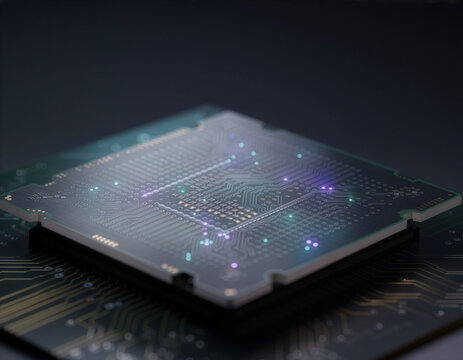 Abstract Quantum Processor with Glowing Circuit Lights