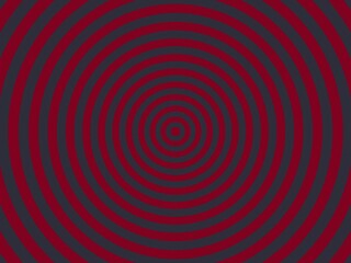 Naklejka premium Rings spiral inward with bold red and deep gray tones. Center draws eye with hypnotic motion and rhythmic depth. Design evokes focus, motion, or digital transformation. Ideal for tech, meditation