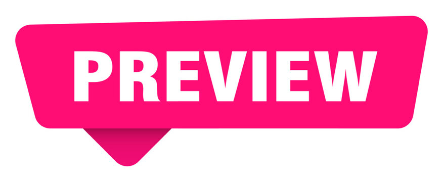 preview magenta sticker isolated on transpatent background. preview sign