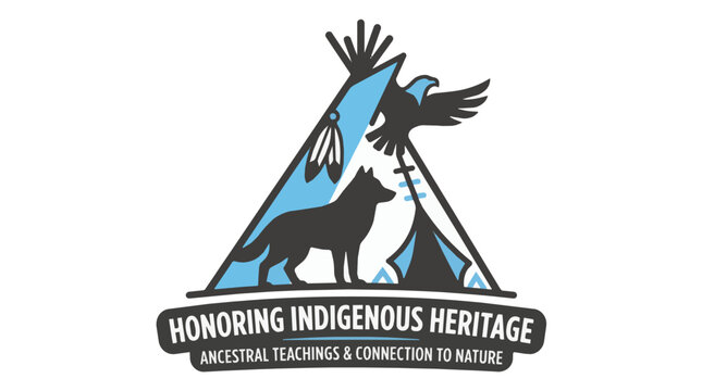 Indigenous Heritage Teepee Wolf Eagle Connection Nature