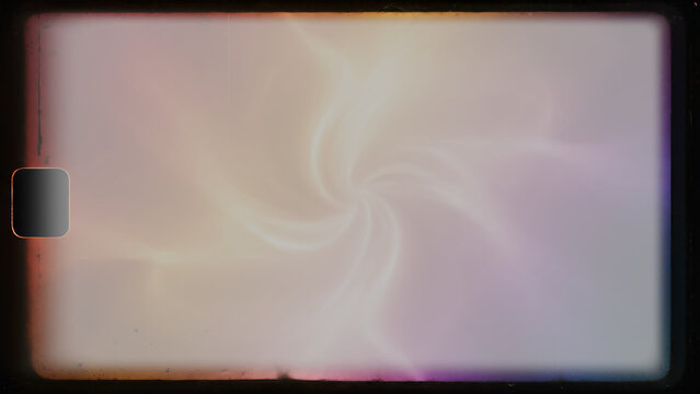 Dark retro film frame border with warm sunset light leaks on transparent background. Adds a nostalgic sun-kissed aesthetic to creative digital photos and memory video slideshows.