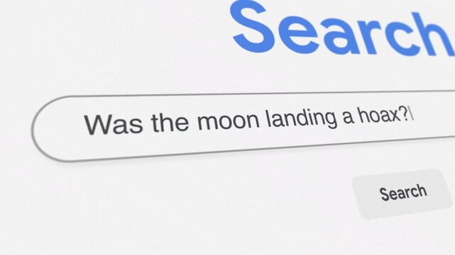 Was the moon landing a hoax search prompt
