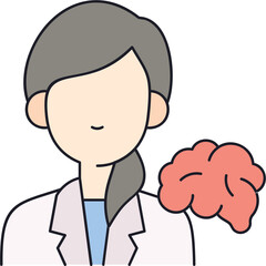 Fototapeta premium Neurologist Sticker