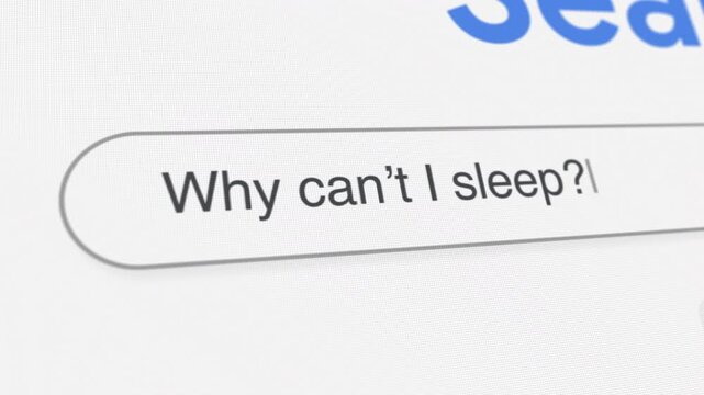 Why can&rsquo;t I sleep Search Prompt