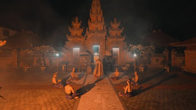 Mystical Night Ritual with Rangda and Devotees