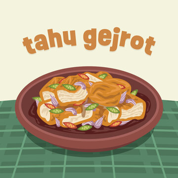 Tahu Gejrot Indonesia Fried Tofu in Sweet and Spicy Sauce