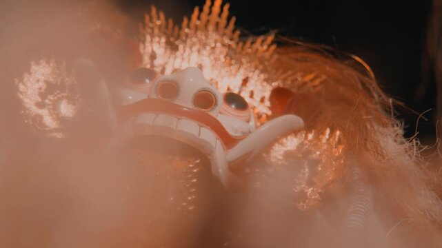Abstract View of Terrifying Rangda Mask