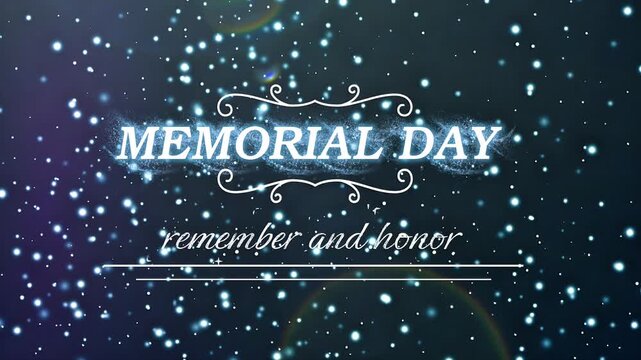A solemn tribute to fallen heroes, honoring their sacrifice on a national day of remembrance with sparkling lights