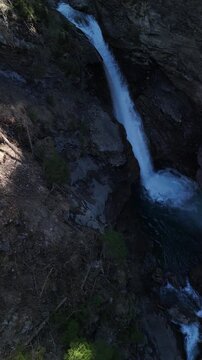 Reichenbach Falls Reichenbachfall near Meiringen in Switzerland Aare river Swiss highlands