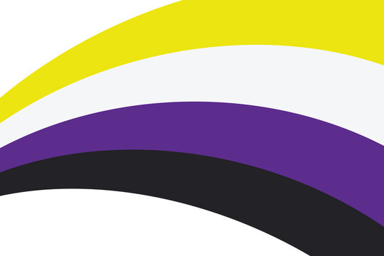  Flag of Nonbinary Pride. LGBT sign. Identity flag of Sexual minorities.
Non binary flag pride vector illustration. Each colour stripe represents a different part of the non-binary group.
