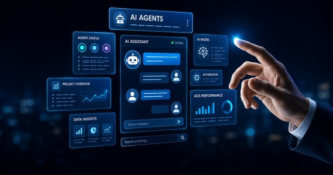 Artificial Intelligence Agents Integrating Conversational AI, Marketing Ads and Data Analytics