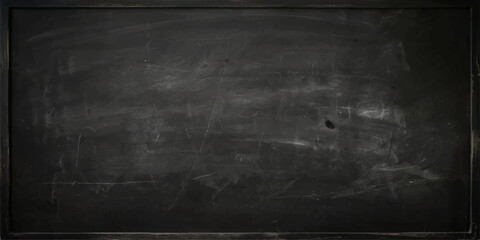 Empty Blackboard Canvas: A blank, dusty blackboard awaits inspiration, with faint chalk marks hinting at past lessons or ideas. Offers a clean slate for educational content or creative concepts. © Sorna