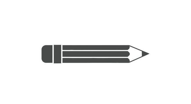 Grey Pencil with Sharp Pointed Tip.