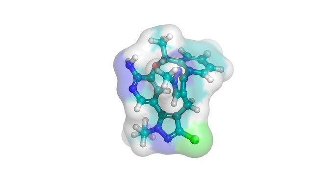 Neladalkib, anaplastic lymphoma kinase inhibitor for non-small cell lung cancer, 3D molecule 4K