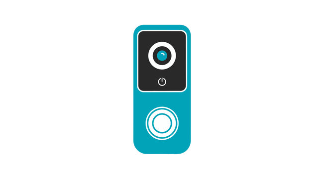 Teal Remote Control with White Buttons.