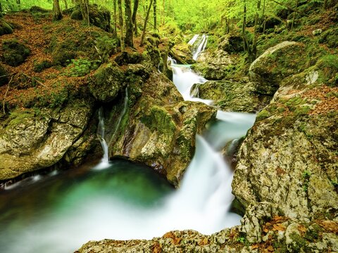 Lepenjica Torrent, Soca Valley, Bovec, Triglav National Park, Slovenia