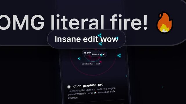 Smartphone video uploading and going viral with likes and comments