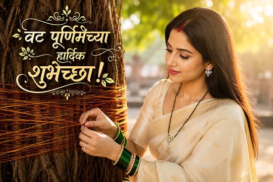 Indian women celebrating Vat Savitri Vrat, Vat Purnima (Pournima), Savitri Amavasya, Bargad Pooja, and the Banyan Tree Festival.