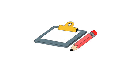 Fototapeta premium Colorful lego pencil and toy car on gray baseplate Vector