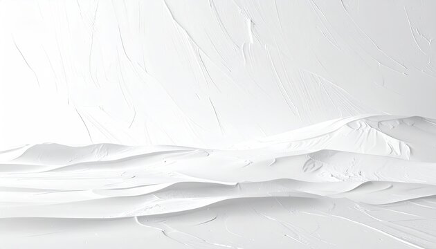 Abstract White Textured Background with Gentle Waves and Subtle Creases.