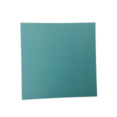 Fototapeta premium Turquoise rectangular paper sheet against a black background