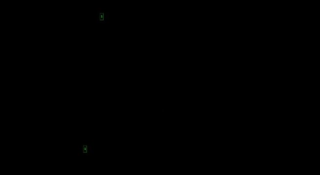 Digital binary code rain falling on animation black background, abstract cyber security data stream