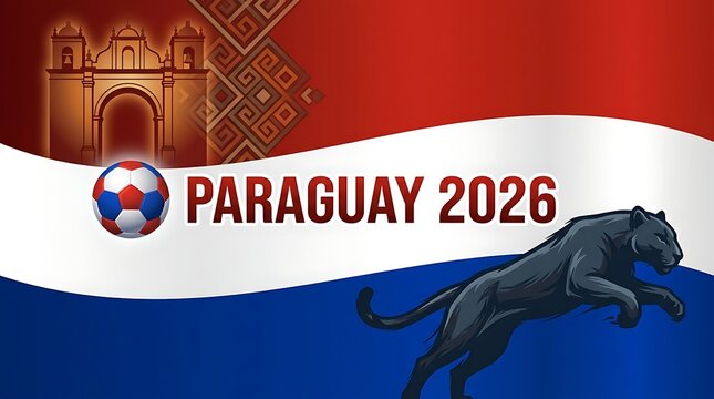 Paraguay 2026, Official Flag, National Symbol, Colorful Emblem
