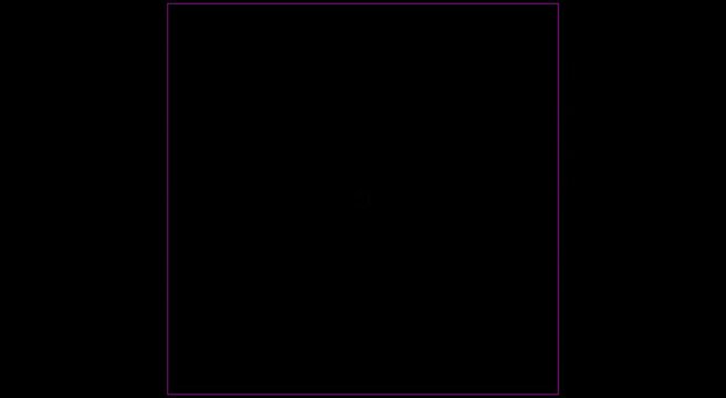 Minimalist neon square frame pulsing animation on animation black background