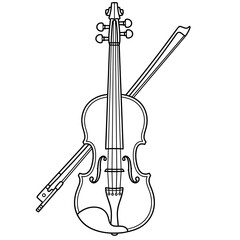 Fototapeta premium violin isolated on white