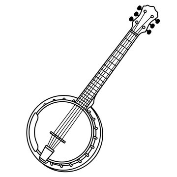 banjo vector illustration 