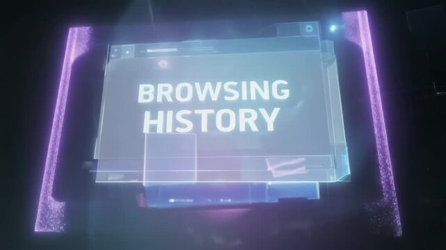 Browsing history of a browser.