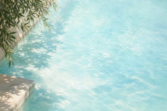 카피스페이스가 있는 사실주의 수영장 배경 배경
swimming pool background background with copy space, Realism style