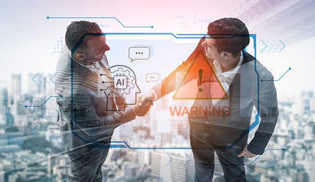 Futuristic artificial intelligence concept depicting AI hallucination, processing errors, and generating misinformation. Represents the risks of unreliable algorithms and model collapse. Corpus