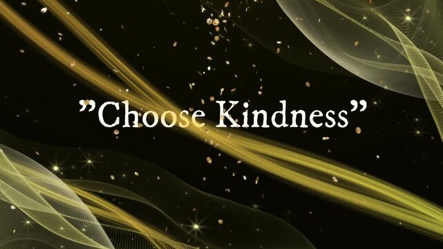 Inspirational Quote Background with Glowing Gold Design Elements