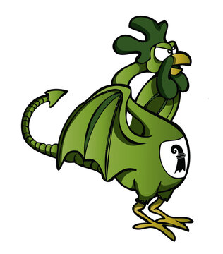The Baselisk, the legendary dragon-like creature that serves as a traditional symbol of Basel, Switzerland